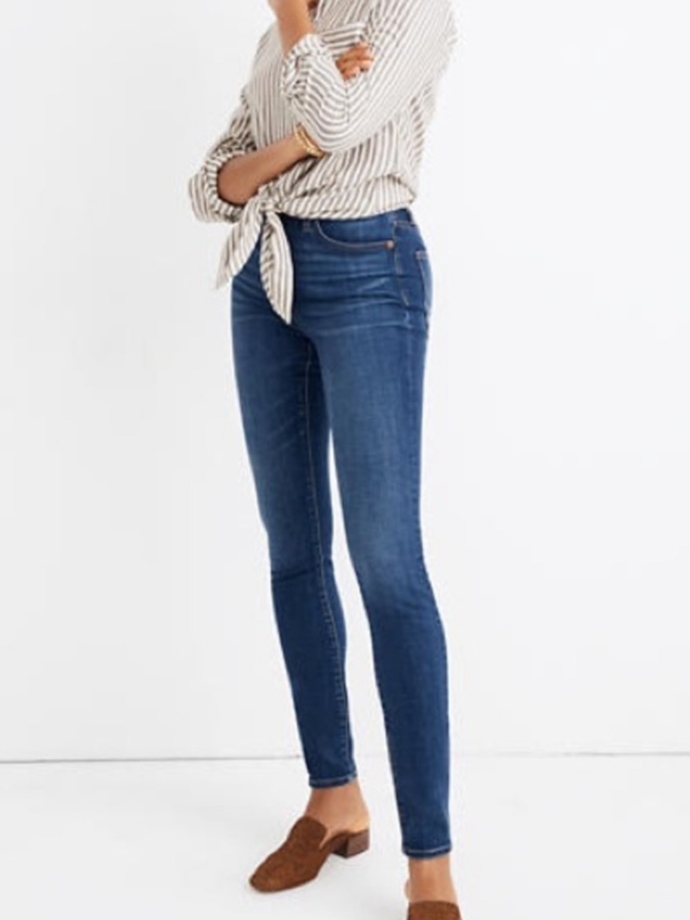 Madewell Curvy High-Rise Skinny Jeans Stretch Denim Size 27